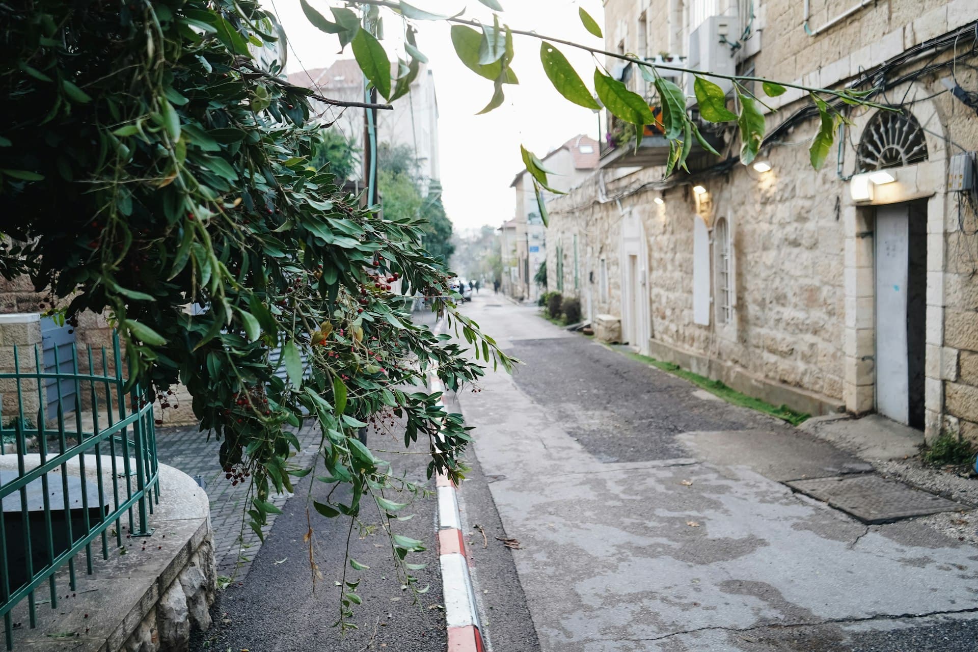 A quiet stone alley in the Old City